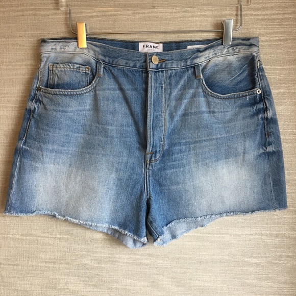 Frame Denim Pants - Frame Denim Le Original' High Rise Cutoff  Shorts